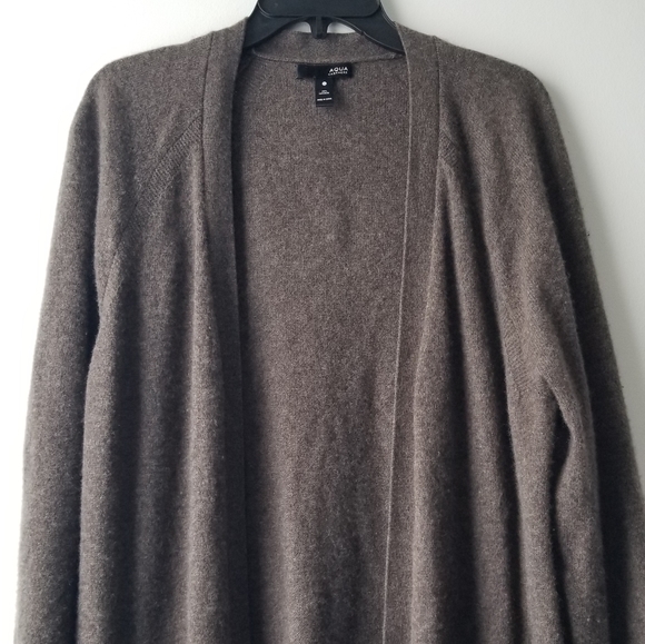 Aqua Cashmere Open Front Cardigan Sweater Size Small - Picture 12 of 13